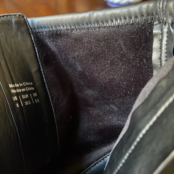 ALDO Aurella black Boots booties size 8 4” lucite heel - Picture 8 of 13